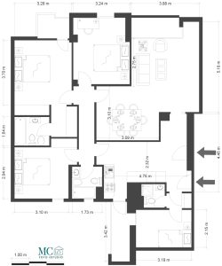 plano de planta de un chalet independiente en pozuelo de alarcó